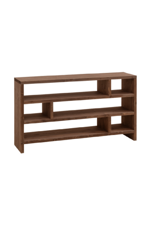 Solid Wood Low Bookshelf | Decowood Rose  | OROA.com