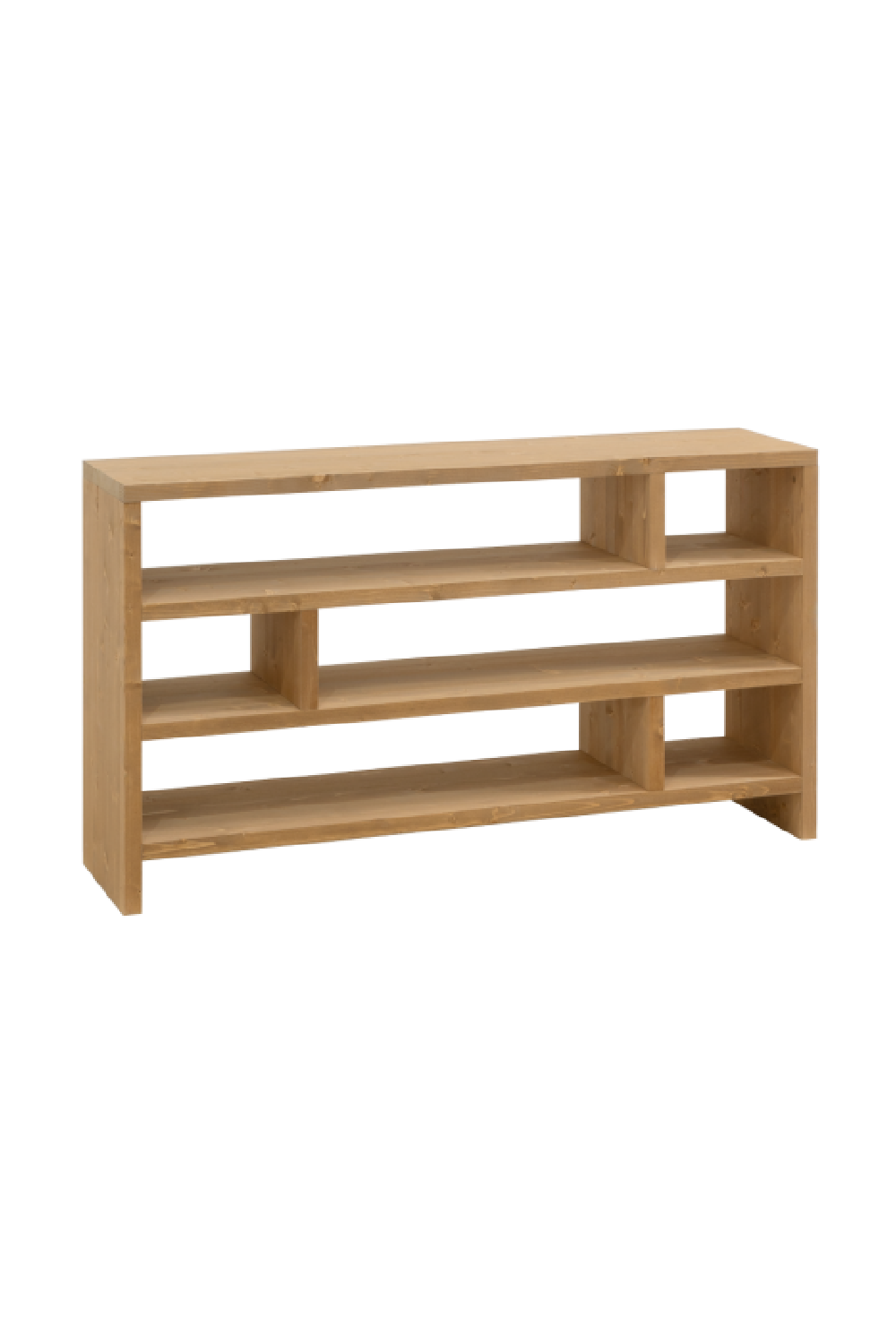 Solid Wood Low Bookshelf | Decowood Rose  | OROA.com