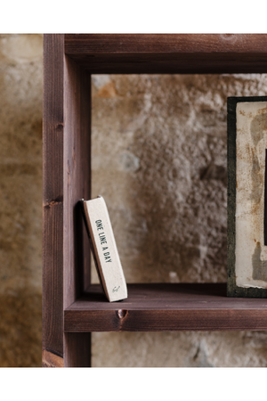 Solid Wood 4-Layer Bookcase | Decowood Rose | Oroa.com