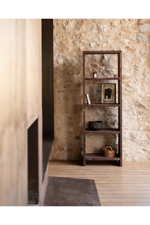 Solid Wood 4-Layer Bookcase | Decowood Rose | Oroa.com