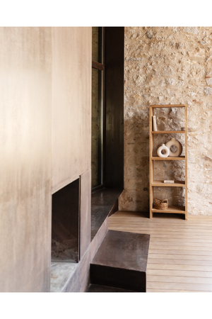 Solid Wood 4-Layer Bookcase | Decowood Rose | Oroa.com