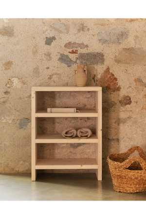 Solid Wood 3-Layer Bookcase | Decowood Rose | Oroa.com