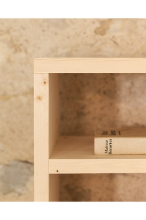 Solid Wood 3-Layer Bookcase | Decowood Rose | Oroa.com