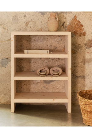 Solid Wood 3-Layer Bookcase | Decowood Rose | Oroa.com
