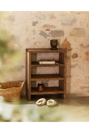 Solid Wood 3-Layer Bookcase | Decowood Rose | Oroa.com