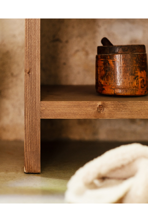 Solid Wood 3-Layer Bookcase | Decowood Rose | Oroa.com