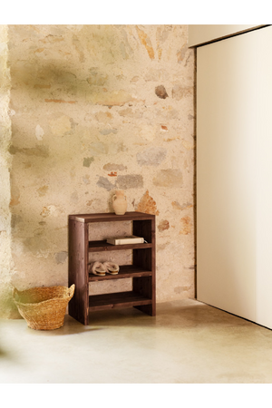 Solid Wood 3-Layer Bookcase | Decowood Rose | Oroa.com