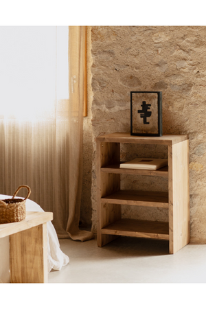 Solid Wood 3-Layer Bookcase | Decowood Rose | Oroa.com