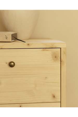 2-Drawer Wooden Bedside Table | Decowood Saura | OROA.com