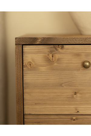 2-Drawer Wooden Bedside Table | Decowood Saura | OROA.com