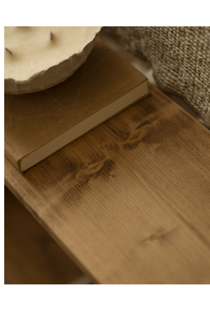 Varnished Wood Bookshelf | Decowood Saura | Oroa.com