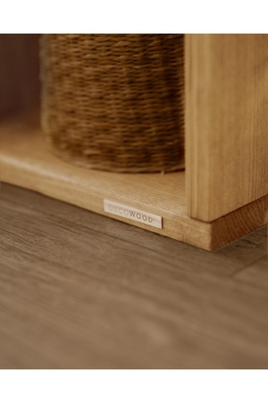 Varnished Wood Bookshelf | Decowood Saura | Oroa.com