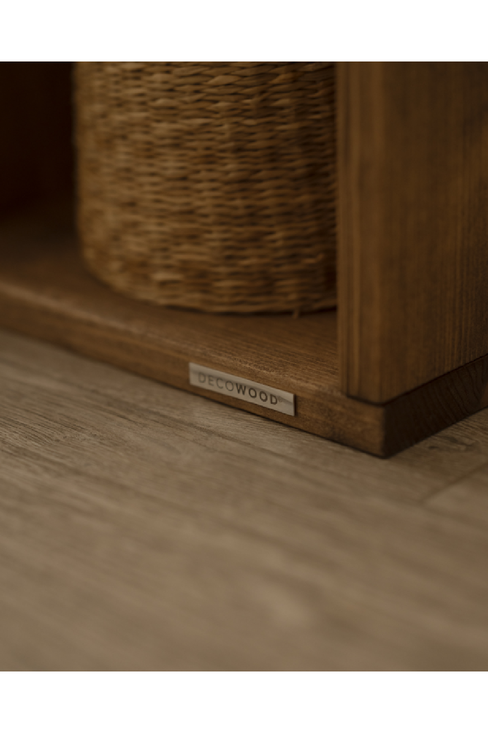 Minimalist Wooden Side Shelf | Decowood Saura | OROA.com