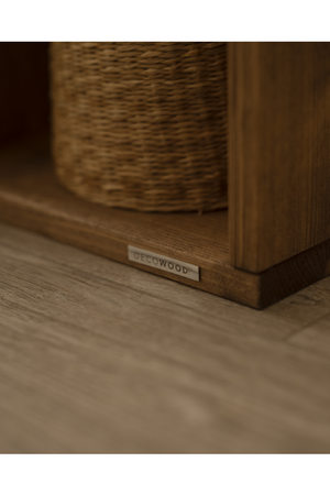 Minimalist Wooden Side Shelf | Decowood Saura | OROA.com