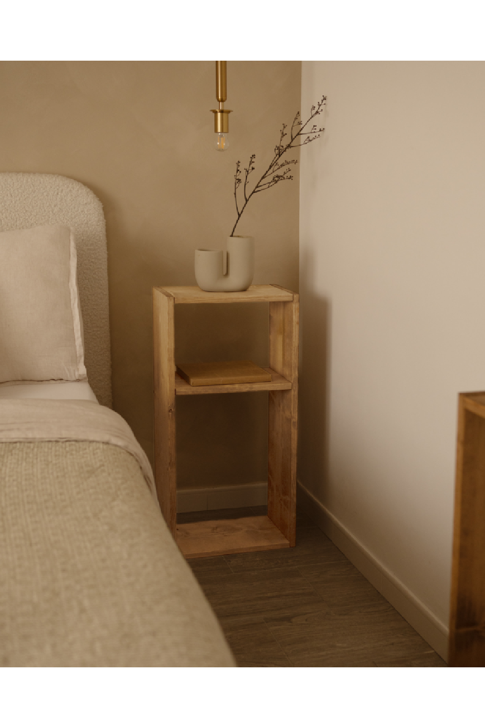 Minimalist Wooden Side Shelf | Decowood Saura | OROA.com