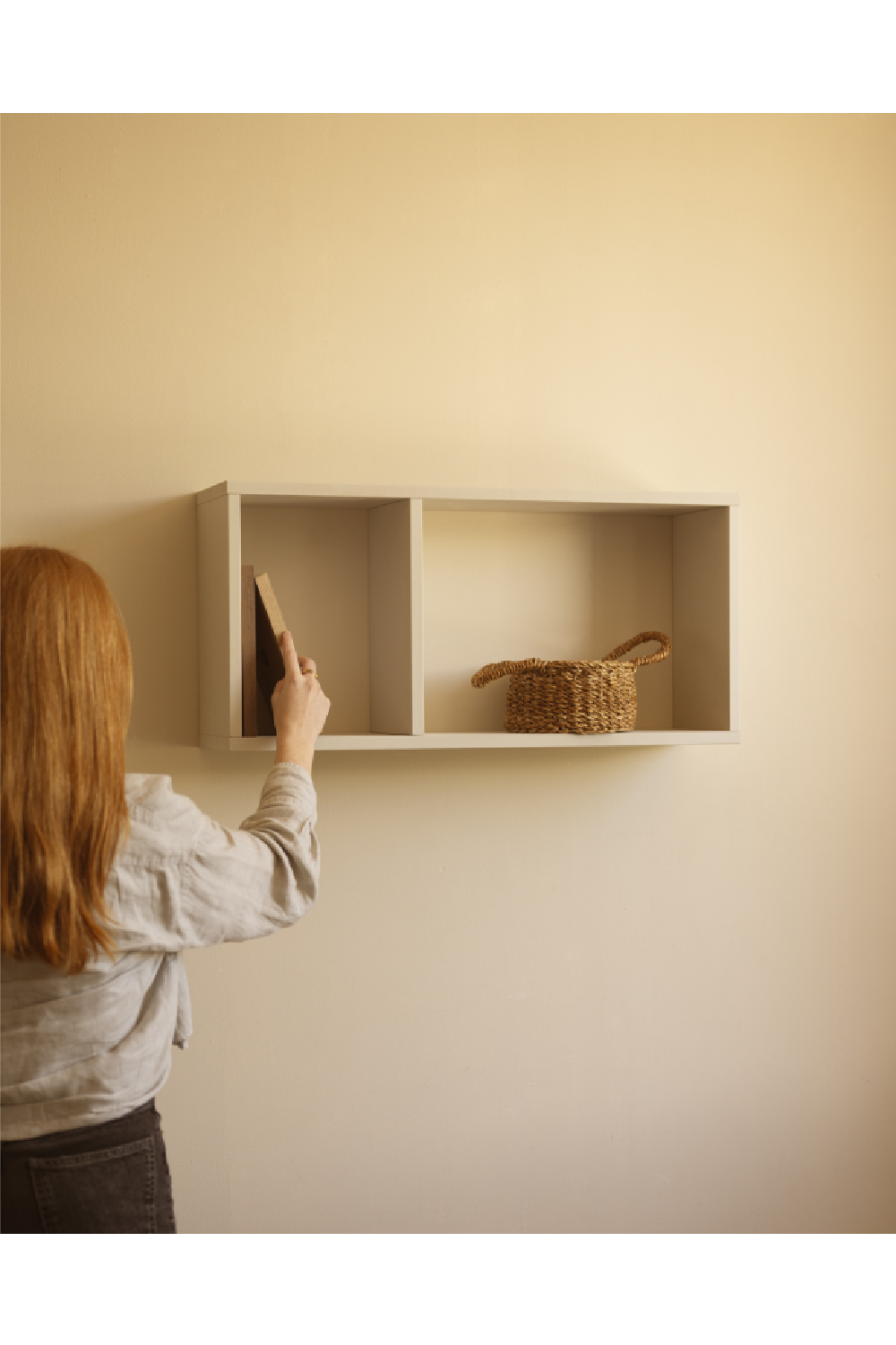 Minimalist Wooden Side Shelf | Decowood Saura | OROA.com