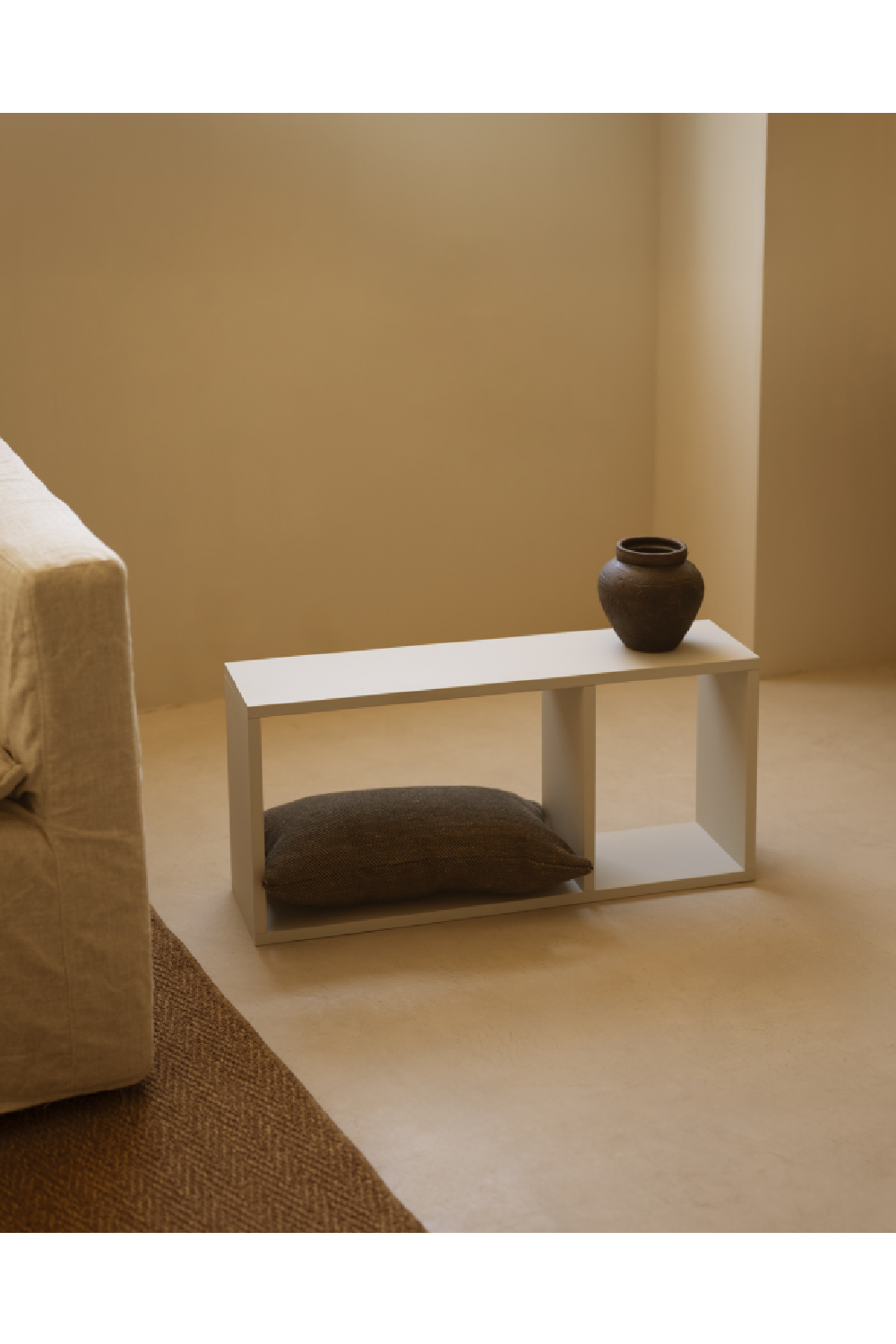 Minimalist Wooden Side Shelf | Decowood Saura | OROA.com