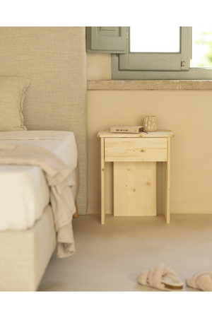 Minimalist 1-Drawer Nightstand | Decowood Sigrid | Oroa.com