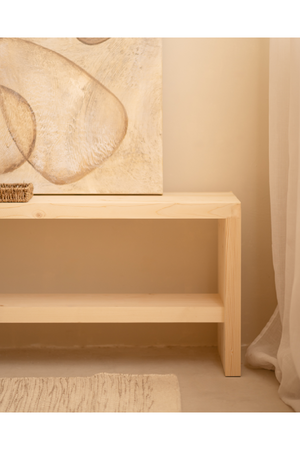 Solid Wood Shoe Bench | Decowood Telva | OROA.com
