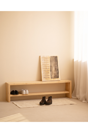 Solid Wood Shoe Bench | Decowood Telva | OROA.com