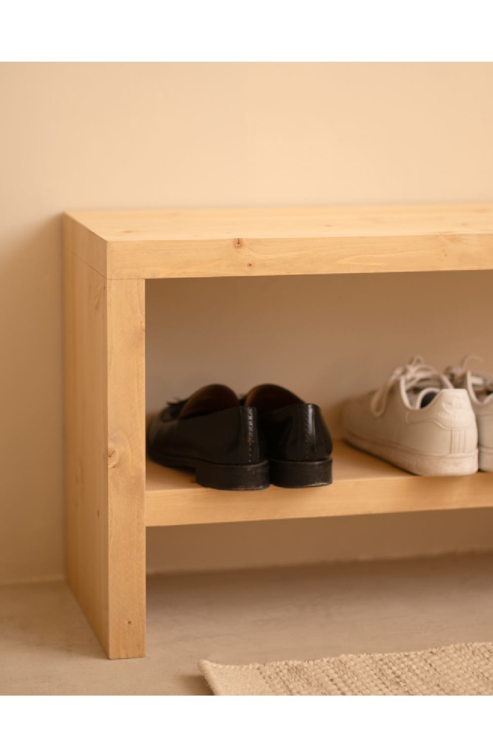 Solid Wood Shoe Bench | Decowood Telva | OROA.com
