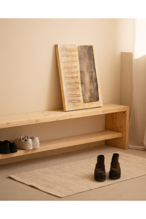 Solid Wood Shoe Bench | Decowood Telva | OROA.com