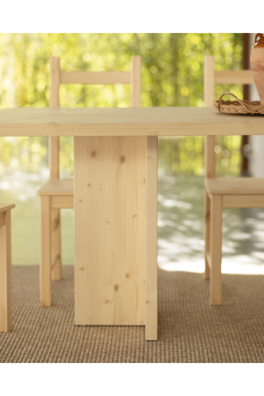 Rectangular Solid Wood Dining Table | Decowood Tena | Oroa.com