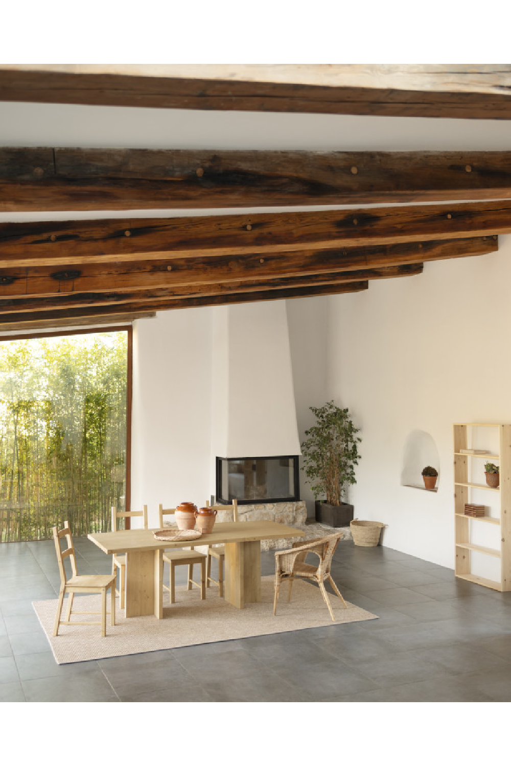 Rectangular Solid Wood Dining Table | Decowood Tena | Oroa.com