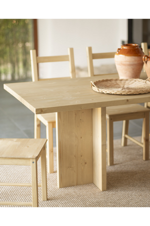 Rectangular Solid Wood Dining Table | Decowood Tena | Oroa.com