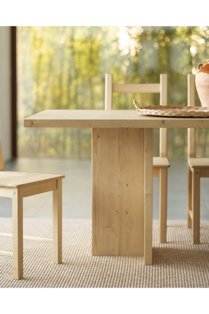 Rectangular Solid Wood Dining Table | Decowood Tena | Oroa.com