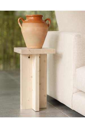 Square Solid Wood Side Table | Decowood Tena | Oroa.com