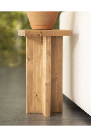 Square Solid Wood Side Table | Decowood Tena | Oroa.com
