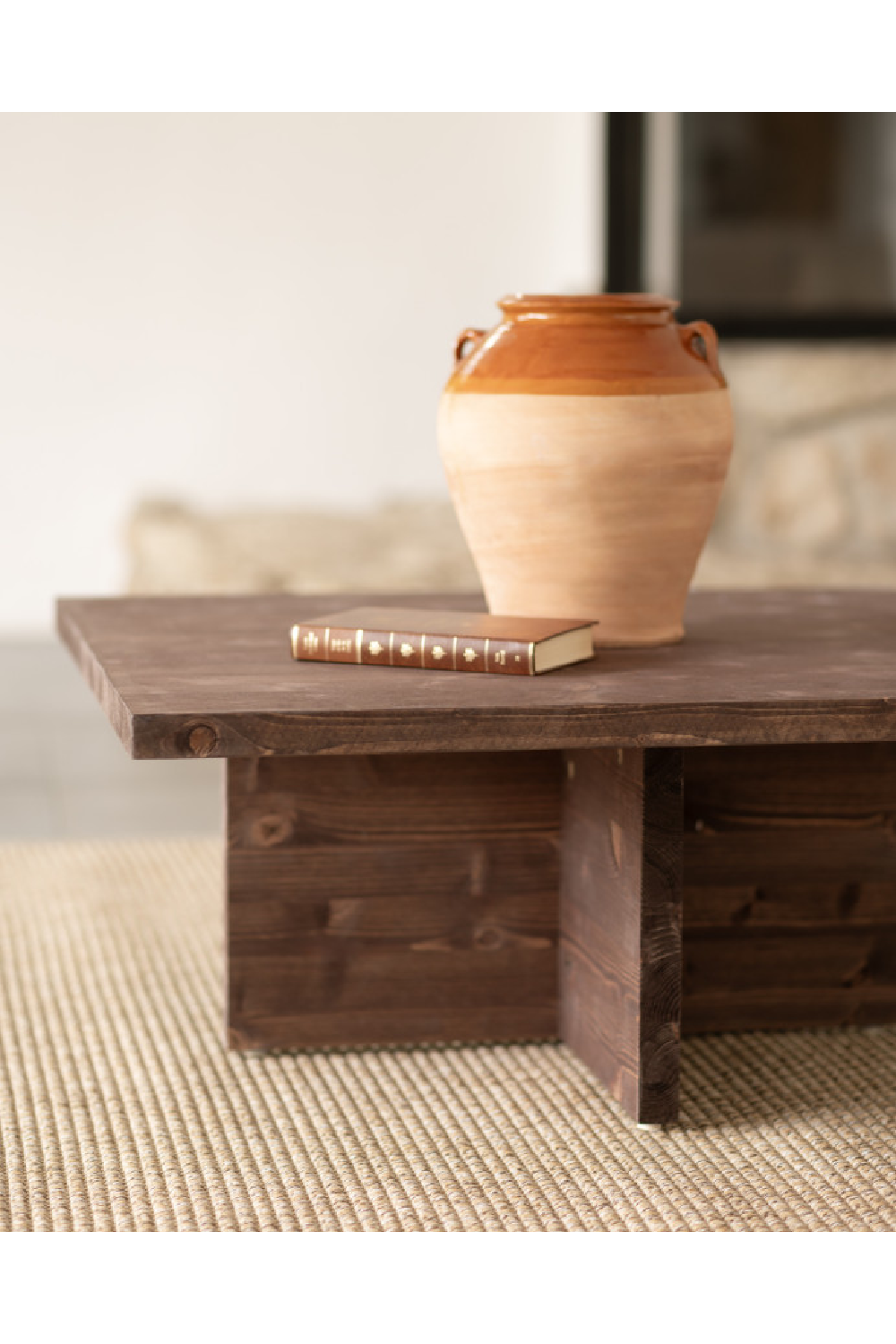 Square Solid Wood Coffee Table | Decowood Tena | Oroa.com