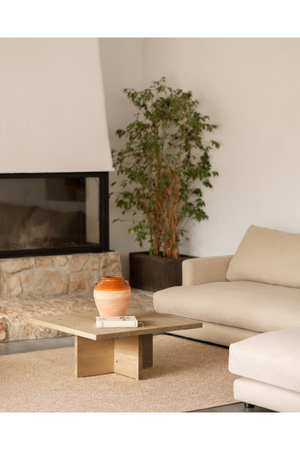 Square Solid Wood Coffee Table | Decowood Tena | Oroa.com