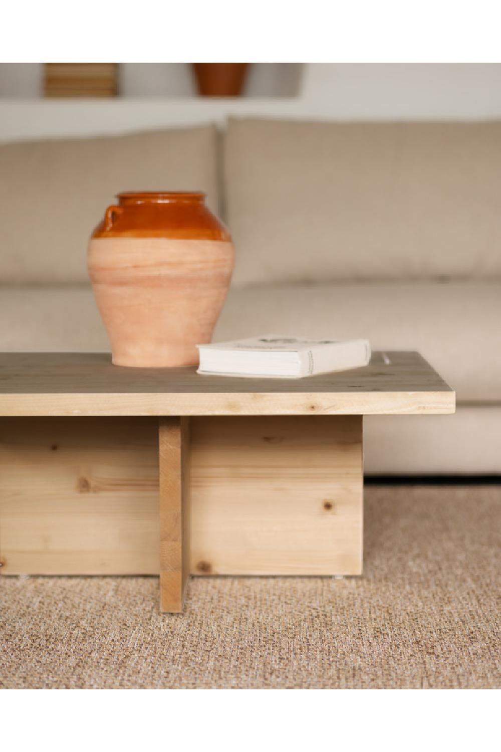 Square Solid Wood Coffee Table | Decowood Tena | Oroa.com