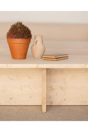 Rectangular Solid Wood Coffee Table | Decowood Tena | Oroa.com