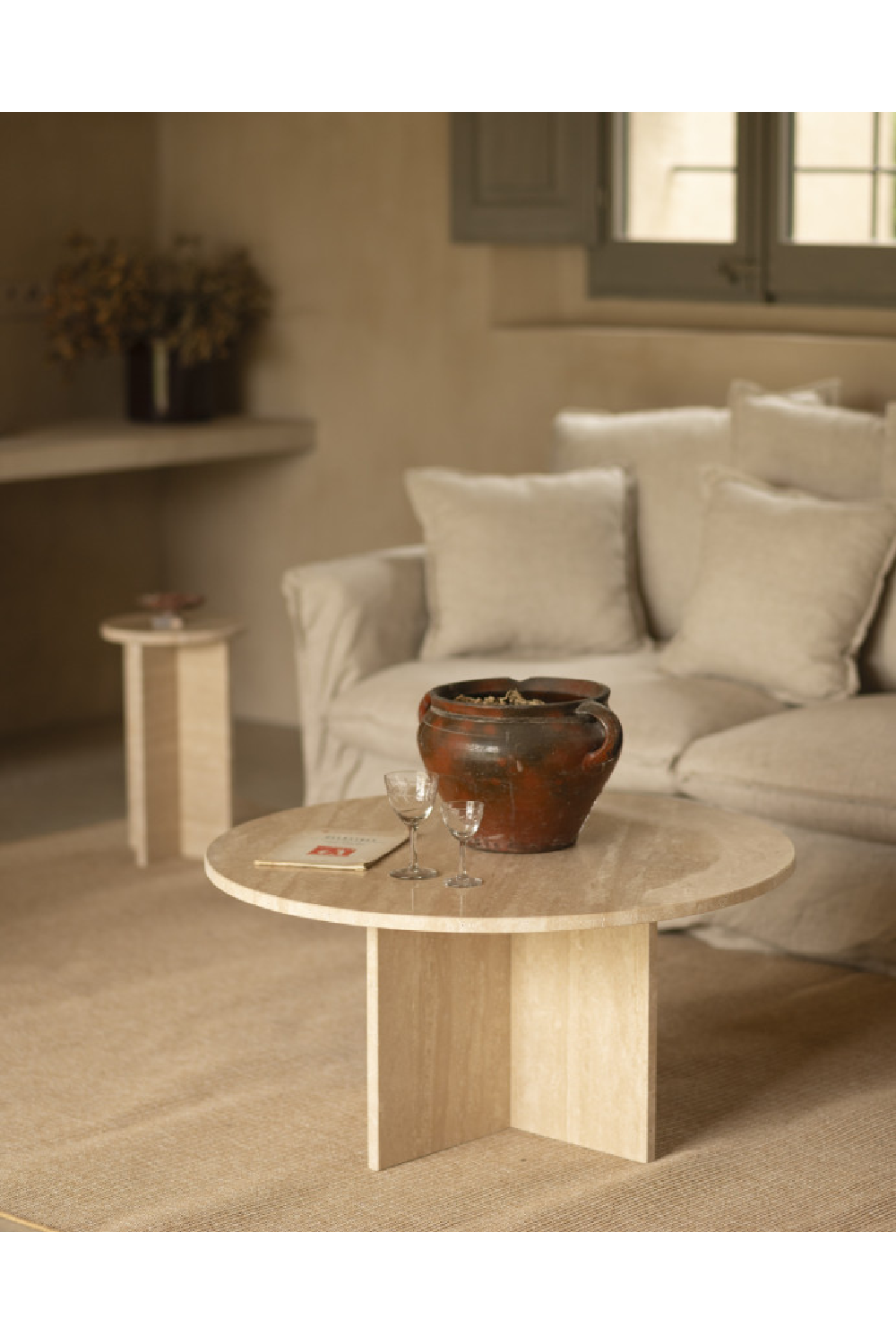 Round Marble Coffee Table | Decowood Tuscany | Oroa.com