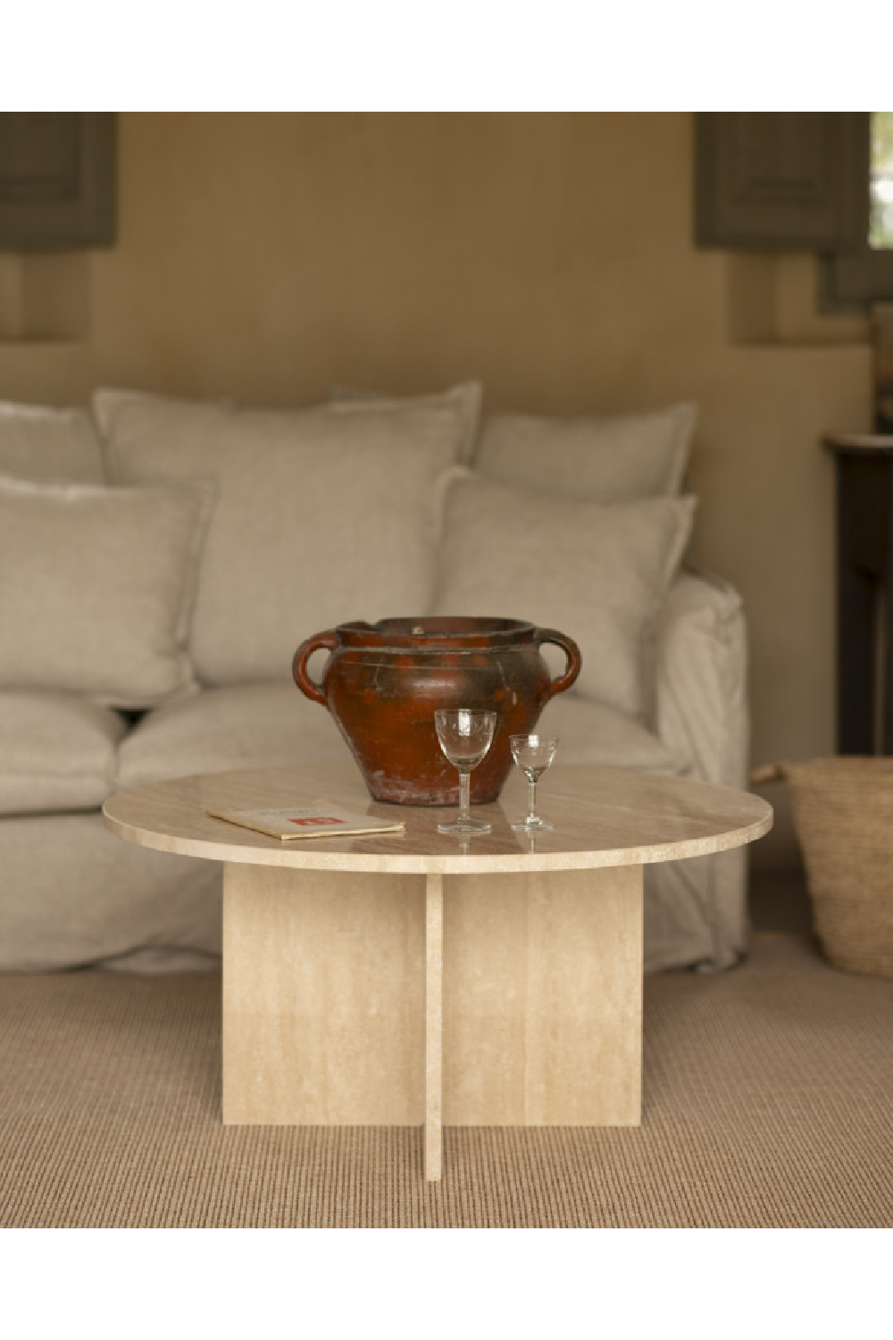 Round Marble Coffee Table | Decowood Tuscany | Oroa.com