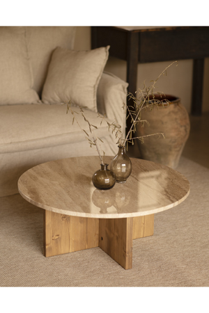 Round Marble Coffee Table | Decowood Tuscany | Oroa.com