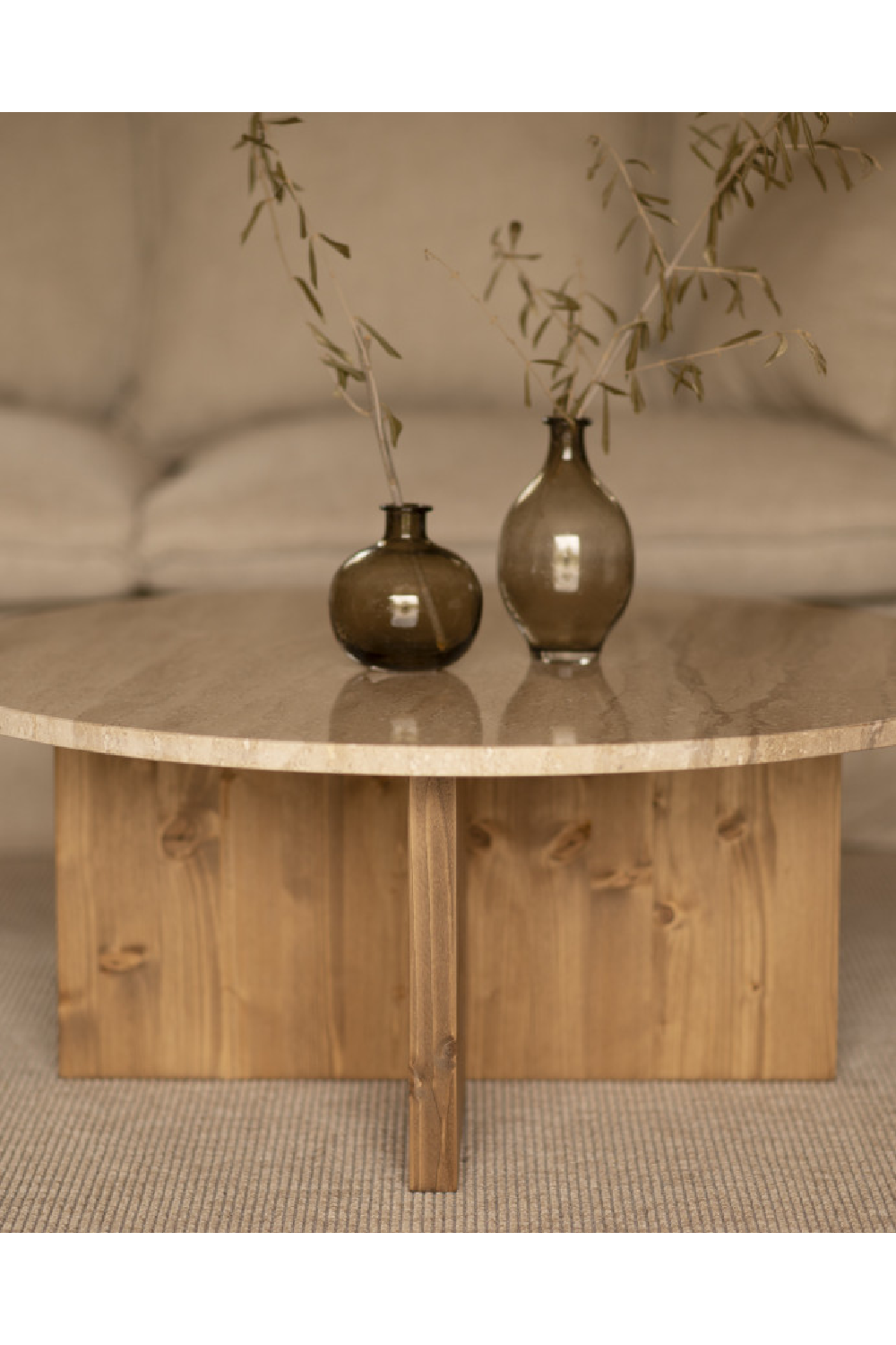 Round Marble Coffee Table | Decowood Tuscany | Oroa.com