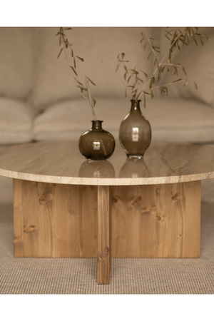 Round Marble Coffee Table | Decowood Tuscany | Oroa.com