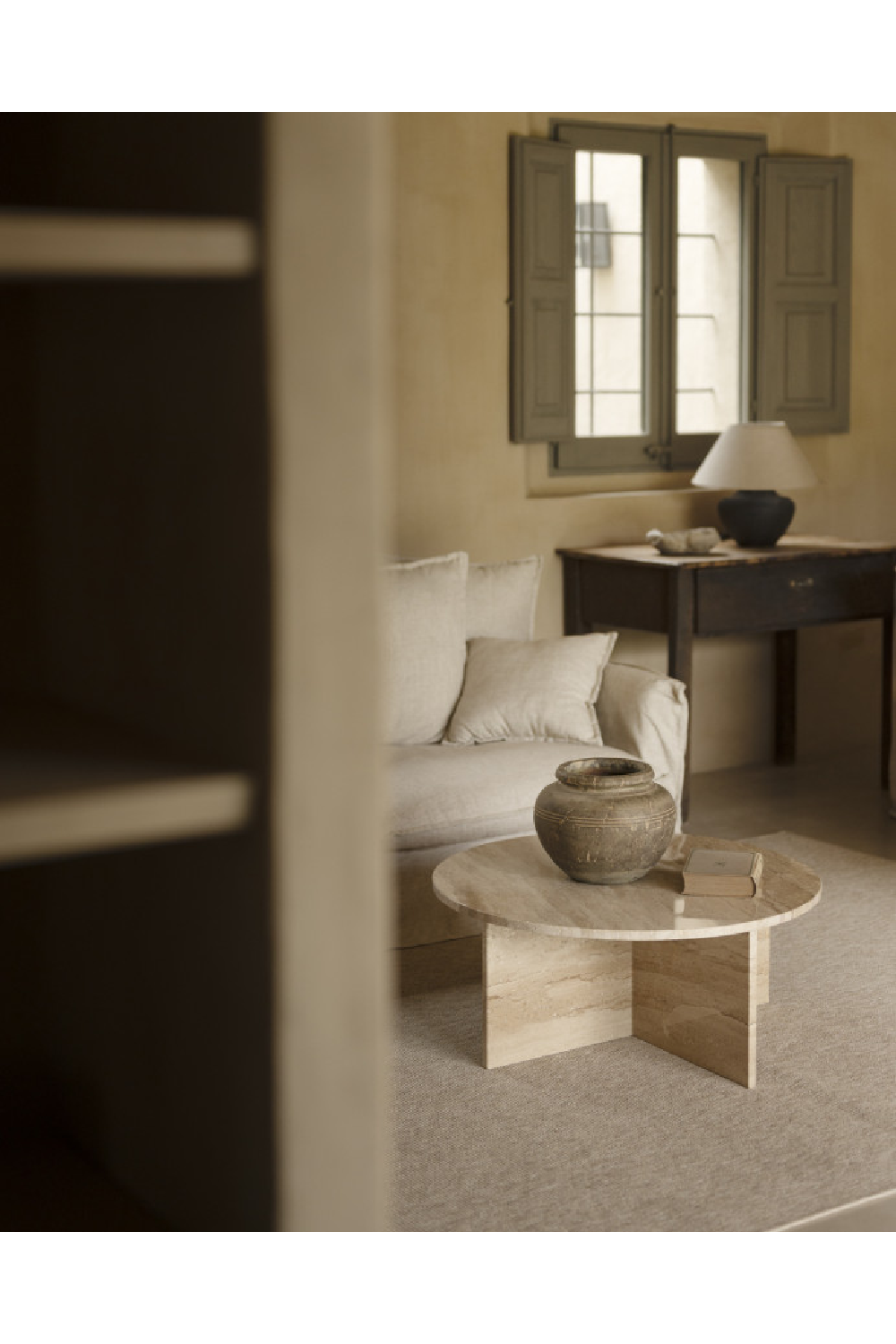 Round Marble Coffee Table | Decowood Tuscany | Oroa.com