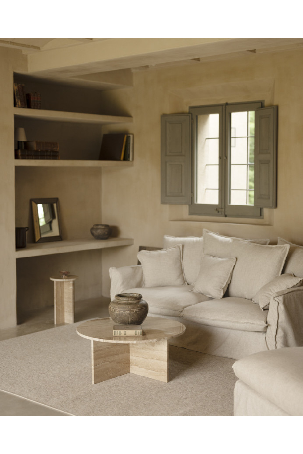 Round Marble Coffee Table | Decowood Tuscany | Oroa.com