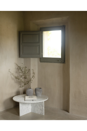 Round Marble Coffee Table | Decowood Tuscany | Oroa.com