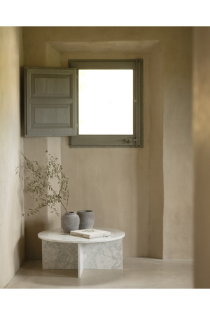 Round Marble Coffee Table | Decowood Tuscany | Oroa.com