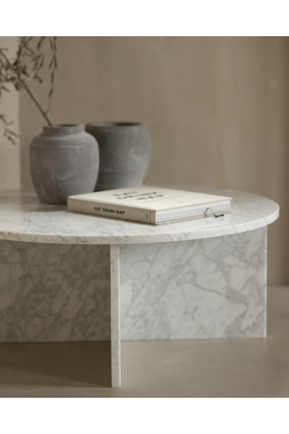 Round Marble Coffee Table | Decowood Tuscany | Oroa.com