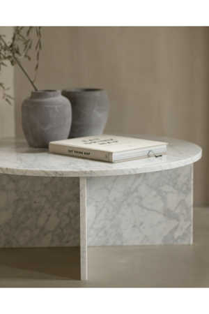 Round Marble Coffee Table | Decowood Tuscany | Oroa.com