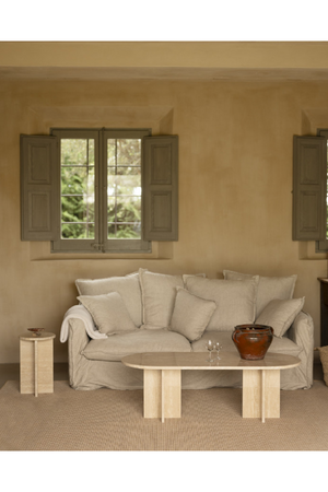 Oval Marble Coffee Table | Decowood Tuscany | Oroa.com