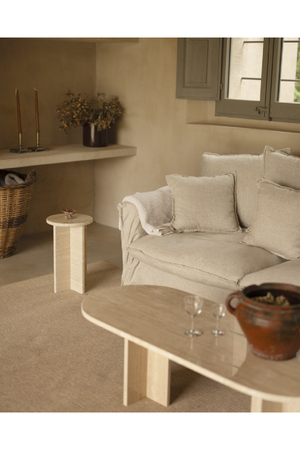 Oval Marble Coffee Table | Decowood Tuscany | Oroa.com