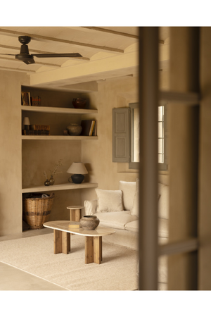 Oval Marble Coffee Table | Decowood Tuscany | Oroa.com